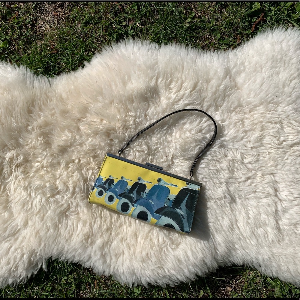 Vintage Scooter Clutch Bag
